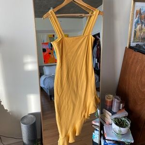 Revolve Giselle Midi Yellow Dress